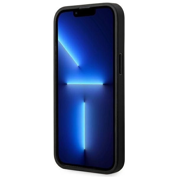 Tagakaaned BMW Case BMW BMHMP14L22PTDK iPhone 14 Pro 6.1 "black / black Leather Stamp Tricolor Magsafe