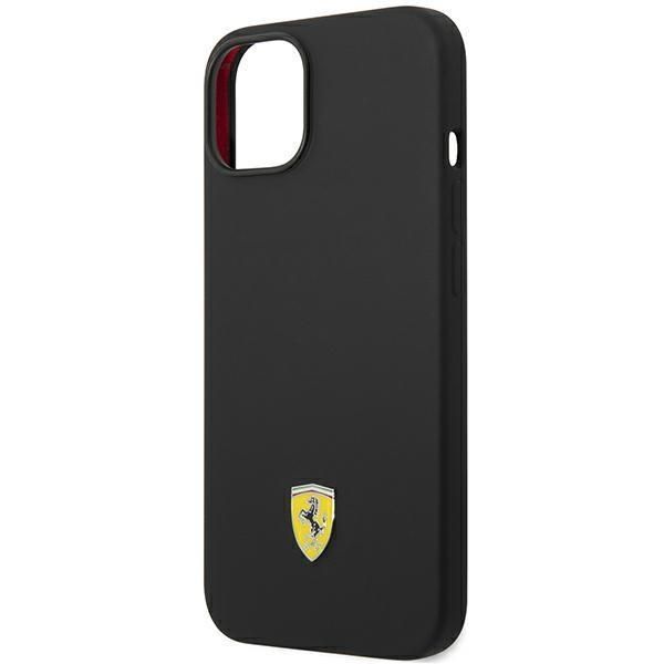 Tagakaaned Ferrari Ferrari FEHCP14MSIBBK iPhone 14 Plus 6.7" black/black hardcase Silicone Metal Logo