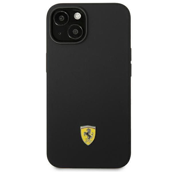 Tagakaaned Ferrari Ferrari FEHCP14MSIBBK iPhone 14 Plus 6.7" black/black hardcase Silicone Metal Logo