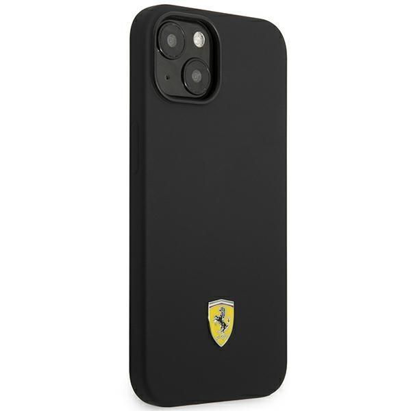 Tagakaaned Ferrari Ferrari FEHCP14MSIBBK iPhone 14 Plus 6.7" black/black hardcase Silicone Metal Logo