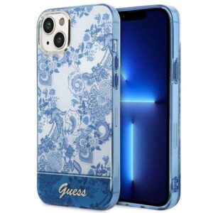 Nugarėlės dėklai Guess  Guess GUHCP14MHGPLHB iPhone 14 Plus 6.7" blue/blue hardcase Porcelain Collection