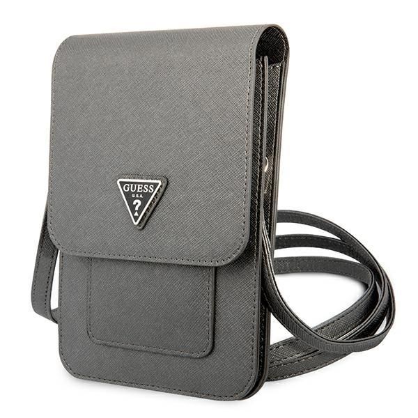 Universaal spordiümbris Guess Guess Handbag GUWBSATMGR gray / gray Saffiano Triangle