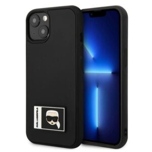 Aizmugurējais vāciņš Karl Lagerfeld  Karl Lagerfeld Ikonik Patch Case for iPhone 13 - Black 