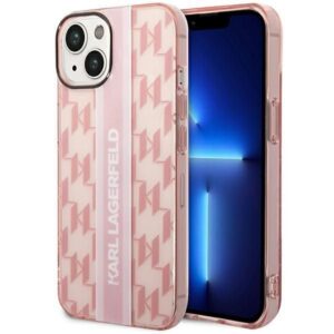 Aizmugurējais vāciņš Karl Lagerfeld  Karl Lagerfeld KLHCP14MHKLSPCP iPhone 14 Plus 6.7 "hardcase pink / pink Mono Vertical Stripe 