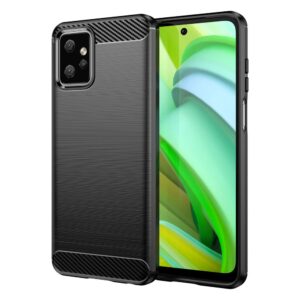 Nugarėlės dėklai Hurtel  Carbon Case for Motorola Moto G Power 2023 flexible silicone carbon cover black 
