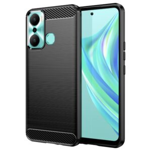 Nugarėlės dėklai Hurtel  Carbon Case case for Infinix Hot 20 Play flexible silicone carbon cover black 