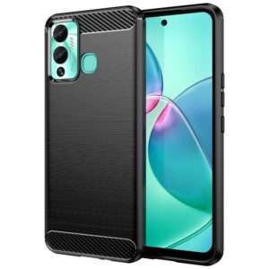 Nugarėlės dėklai Hurtel  Carbon Case case for Infinix Hot 12 Play NFC / Hot 12 Play flexible silicone carbon cover black 