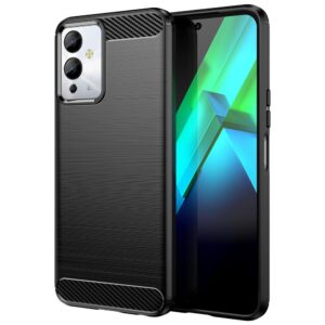 Nugarėlės dėklai Hurtel  Carbon Case case for Infinix Note 12i flexible silicone carbon cover black 