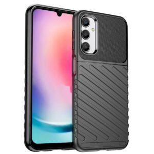 Nugarėlės dėklai Hurtel  Thunder Case case for Samsung Galaxy A24 4G silicone armor case black 