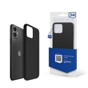 Aizmugurējais vāciņš 3MK - 3mk Silicone Case for iPhone 11 - black 
