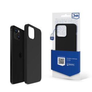 Nugarėlės dėklai 3MK  iPhone 13 case from the 3mk Silicone Case series - black 