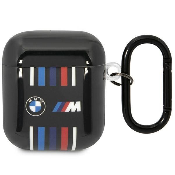 Back panel cover BMW BMW BMA222SWTK AirPods 1/2 cover black/black Multiple Colored Lines
