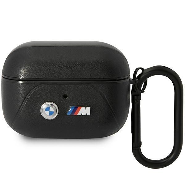 Tagakaaned BMW BMW BMAP22PVTK AirPods Pro cover black/black Leather Curved Line