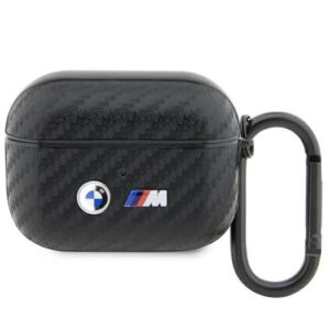Nugarėlės dėklai BMW  BMW BMAPWMPUCA2 AirPods Pro cover black/black Carbon Double Metal Logo 