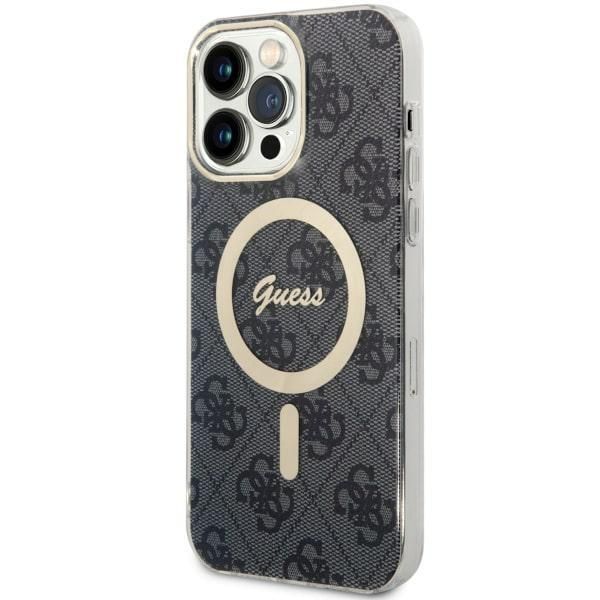 Aizmugurējais vāciņš Guess Guess 4G MagSafe case for iPhone 14 Pro Max - black