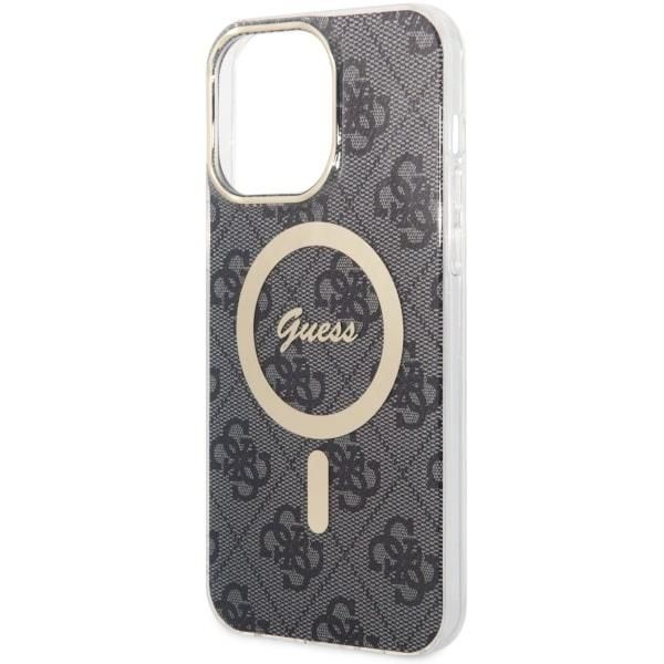 Aizmugurējais vāciņš Guess Guess 4G MagSafe case for iPhone 14 Pro Max - black