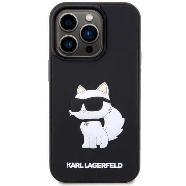 Tagakaaned Karl Lagerfeld Karl Lagerfeld KLHCP14X3DRKHNK iPhone 14 Pro Max 6.7" black/black hardcase Rubber Choupette 3D