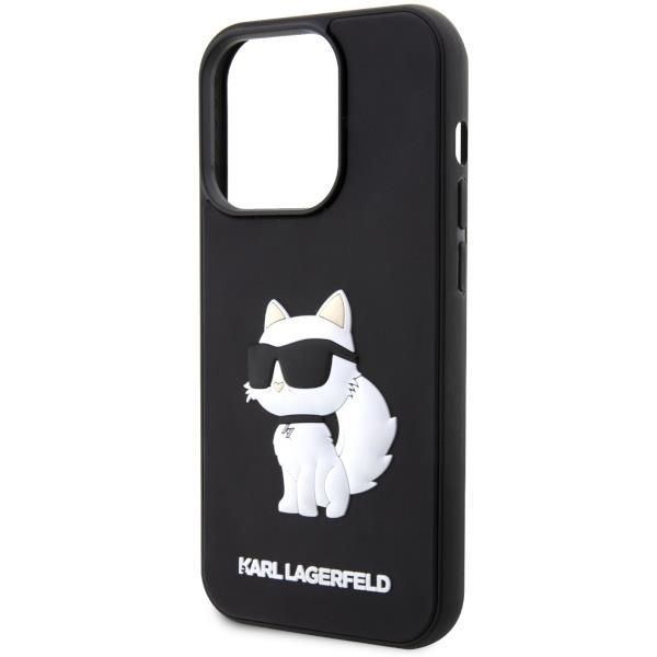 Tagakaaned Karl Lagerfeld Karl Lagerfeld KLHCP14X3DRKHNK iPhone 14 Pro Max 6.7" black/black hardcase Rubber Choupette 3D