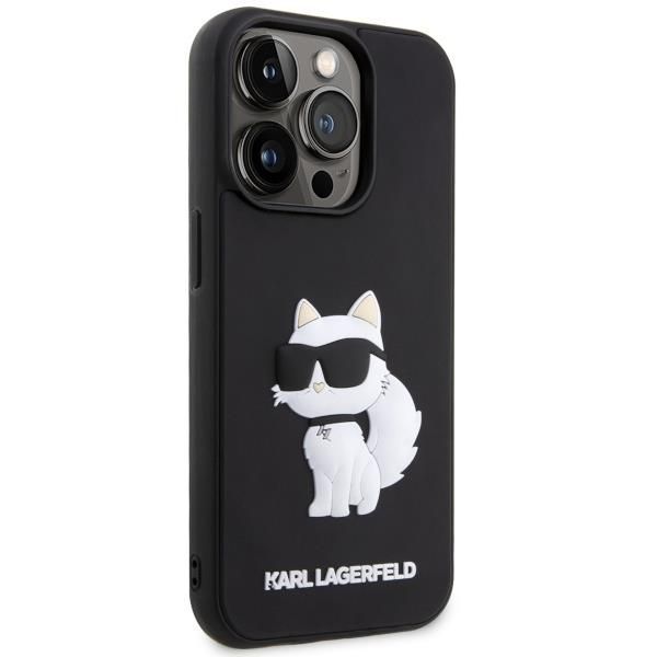 Tagakaaned Karl Lagerfeld Karl Lagerfeld KLHCP14X3DRKHNK iPhone 14 Pro Max 6.7" black/black hardcase Rubber Choupette 3D