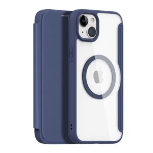 Aizmugurējais vāciņš Dux Ducis - Dux Ducis Skin X Pro Magnetic Flip MagSafe Case iPhone 15 Plus - Blue 