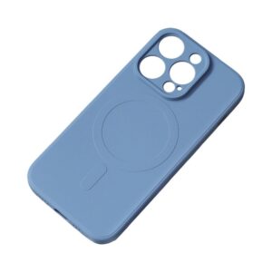 Nugarėlės dėklai Hurtel  iPhone 14 Pro Silicone Case Magsafe - dark blue 
