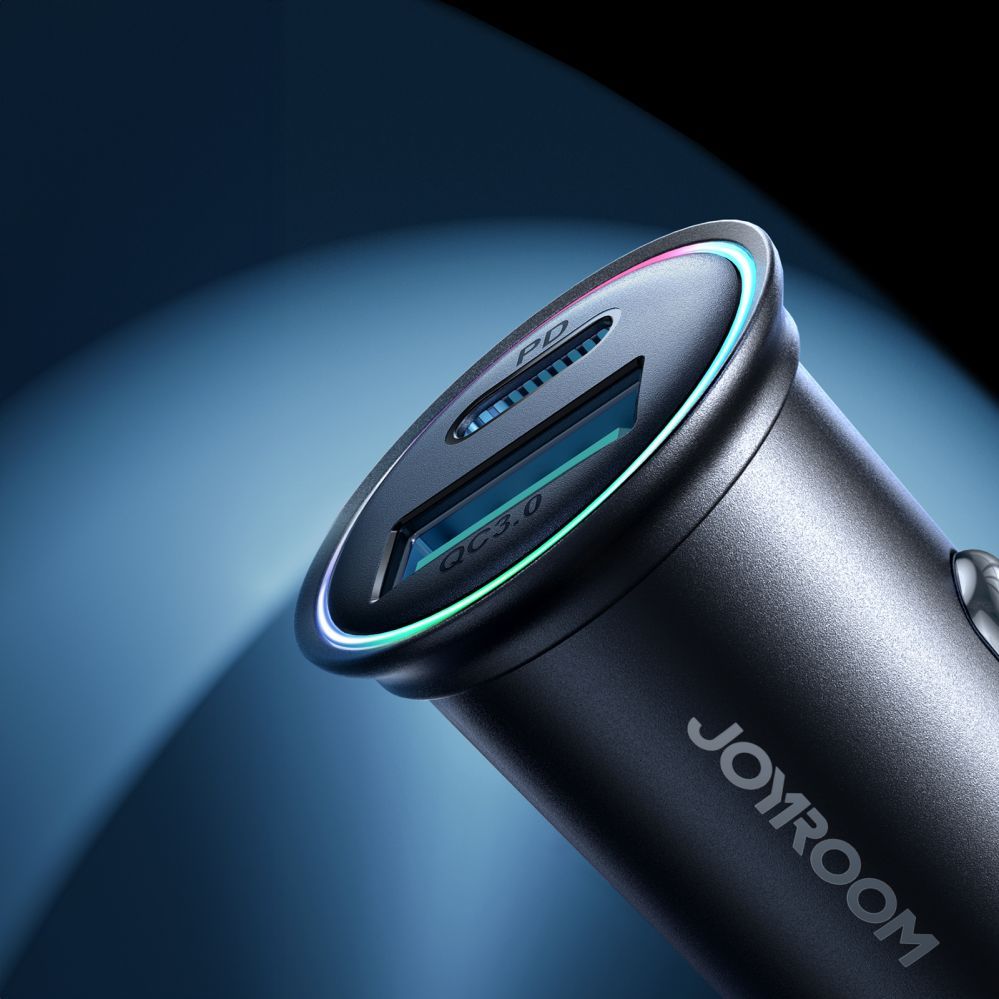 Adaptrid Joyroom Joyroom JR-CCN04 60W USB-A USB-C mini charger - black