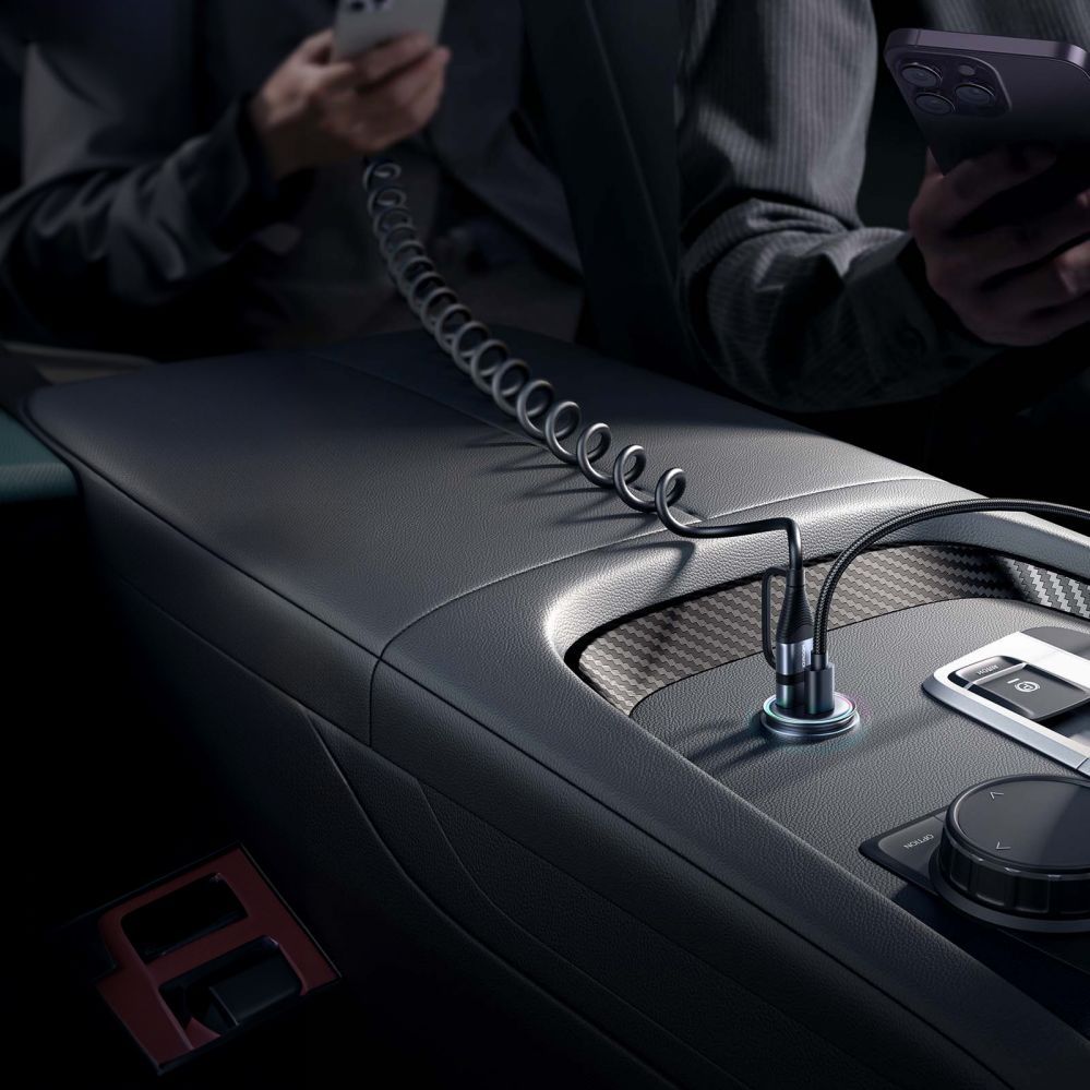 Adaptrid Joyroom Joyroom JR-CCN04 60W USB-A USB-C mini charger - black