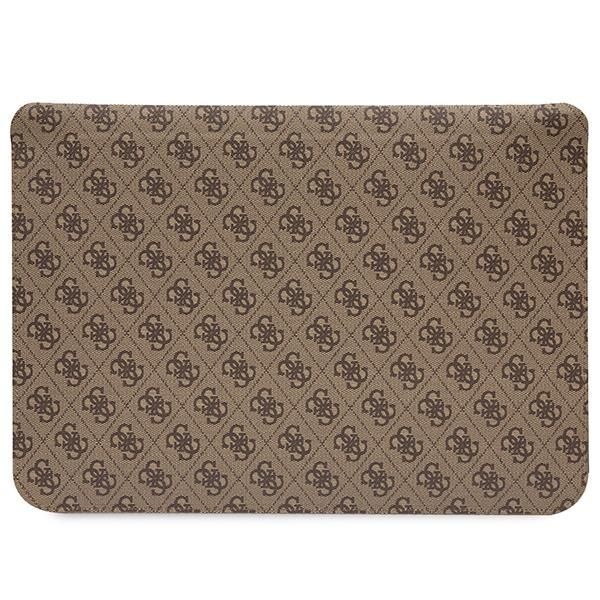 Tagakaaned Guess Guess 4G Printed Stripes cover for a 16" laptop - brown