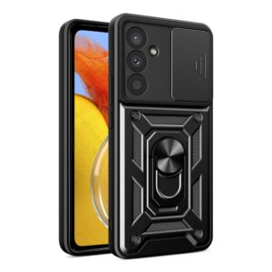 Nugarėlės dėklai Hurtel  Hybrid Armor Camshield case for Samsung M14 with camera cover - black 
