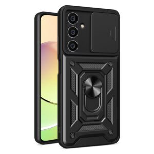 Nugarėlės dėklai Hurtel  Hybrid Armor Camshield case for Samsung M54 with camera cover - black 