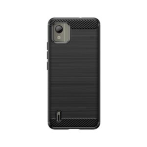 Nugarėlės dėklai Hurtel  Carbon Case silicone case for Nokia C110 - black 