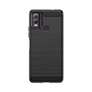 Nugarėlės dėklai Hurtel  Carbon Case silicone case for Nokia C22 - black 
