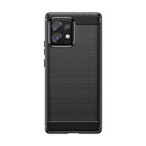 Nugarėlės dėklai Hurtel  Carbon Case silicone case for Motorola Edge 40 Pro - black 