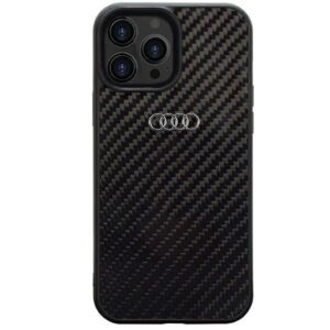 Aizmugurējais vāciņš Audi  Audi Carbon Fiber iPhone 13 Pro Max 6.7" black/black hardcase AU-TPUPCIP13PM-R8/D2-BK