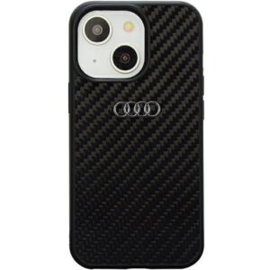 Aizmugurējais vāciņš Audi  Audi Carbon Fiber iPhone 14 6.1" black/black hardcase AU-TPUPPCIP14-R8/D2-BK