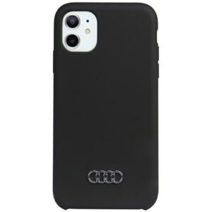 Nugarėlės dėklai Audi  Audi Silicone Case iPhone 12/12 Pro 6.1" black/black hardcase AU-LSRIP12P-Q3/D1-BK