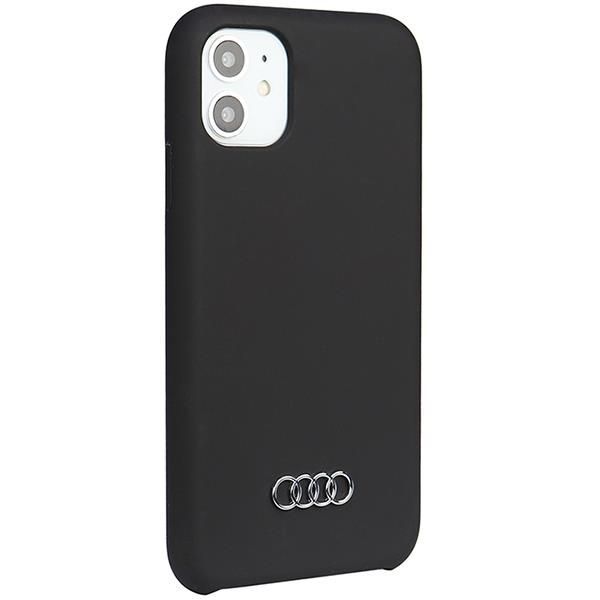 Tagakaaned Audi Audi Silicone Case iPhone 12/12 Pro 6.1" black/black hardcase AU-LSRIP12P-Q3/D1-BK