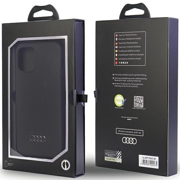 Tagakaaned Audi Audi Silicone Case iPhone 12/12 Pro 6.1" black/black hardcase AU-LSRIP12P-Q3/D1-BK
