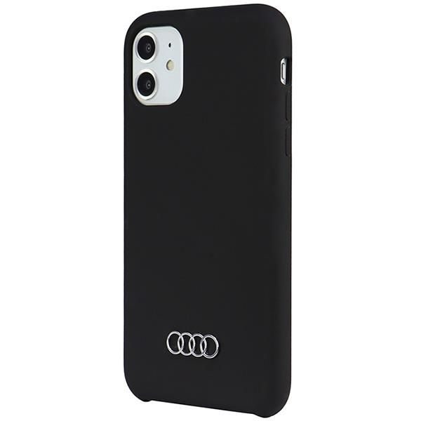 Tagakaaned Audi Audi Silicone Case iPhone 12/12 Pro 6.1" black/black hardcase AU-LSRIP12P-Q3/D1-BK
