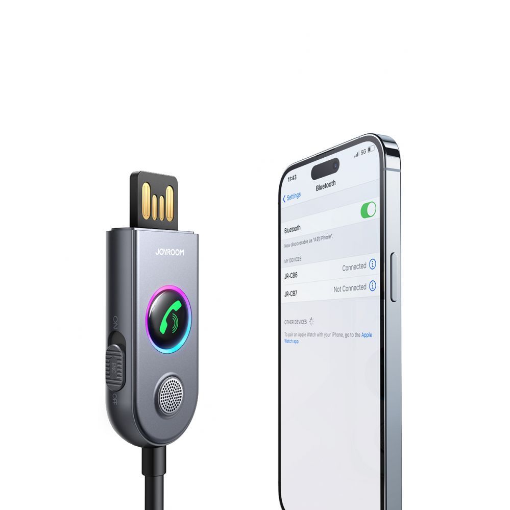 Auto holder Joyroom Joyroom JR-CB6 wireless car receiver - gray