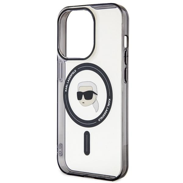 Tagakaaned Karl Lagerfeld Karl Lagerfeld KLHMP15XHKHNOTK iPhone 15 Pro Max 6.7" transparent hardcase IML Karl`s Head MagSafe