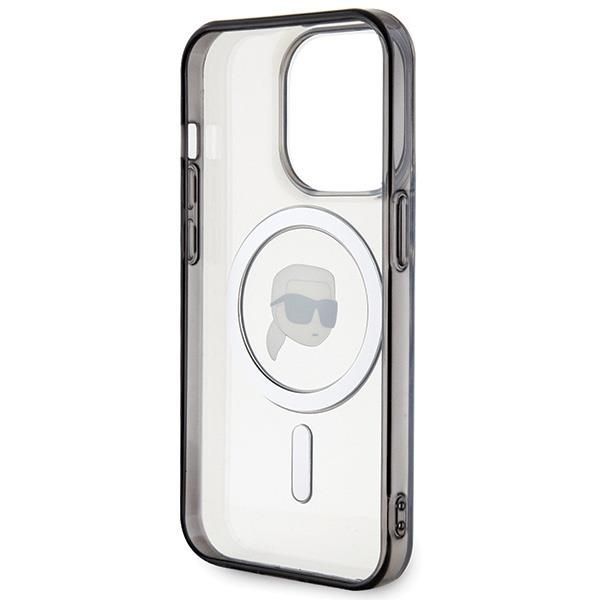 Tagakaaned Karl Lagerfeld Karl Lagerfeld KLHMP15XHKHNOTK iPhone 15 Pro Max 6.7" transparent hardcase IML Karl`s Head MagSafe