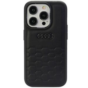 Aizmugurējais vāciņš Audi  Audi GT Synthetic Leather case for iPhone 15 Pro Max - black