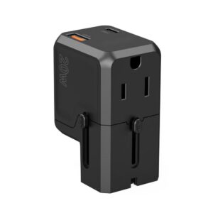 Adapteriai Choetech  Choetech PD6038 USB-C USB-A PD 20W Travel Charger USA EU UK AU - Black 