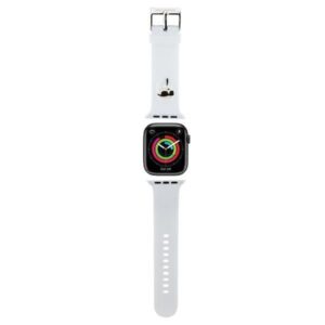 Aizmugurējais vāciņš Karl Lagerfeld  Karl Lagerfeld 3D Rubber Karl Head strap for Apple Watch 38/40/41mm - white 