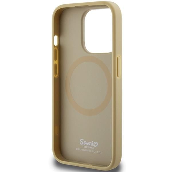 Back panel cover Hello Kitty Hello Kitty Leather Kitty Head MagSafe case for iPhone 13 Pro / 13 - gold