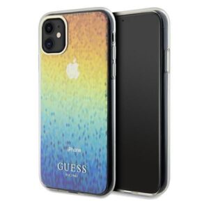 Nugarėlės dėklai Guess  Guess IML Faceted Mirror Disco Iridescent case for iPhone 11 / Xr - multicolor