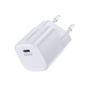Adapter Choetech  Choetech PD5007 USB-C PD 30W GaN wall charger - white 