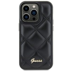 Nugarėlės dėklai Guess  Guess GUHCS23FEPSQSQSK S23 FE S711 black/black hardcase Quilted Metal Logo