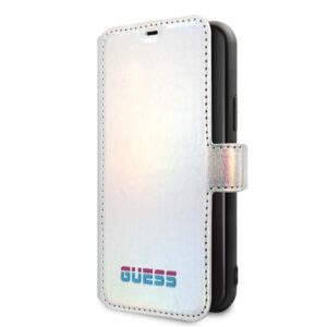 Nugarėlės dėklai Guess  Guess GUFLBKN65BLD iPhone 11 Pro Max silver/silver book Iridescent